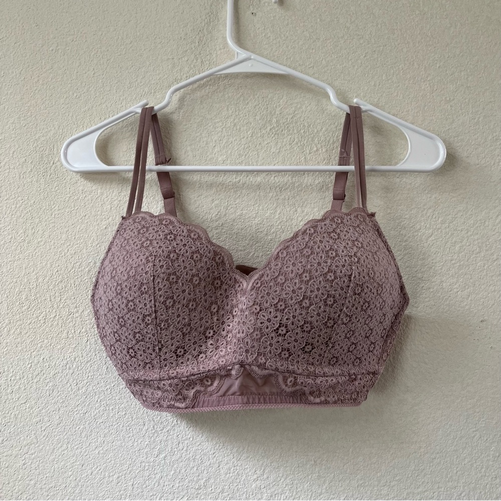 Aerie Lace Convertible 34D cup bra in Mauve